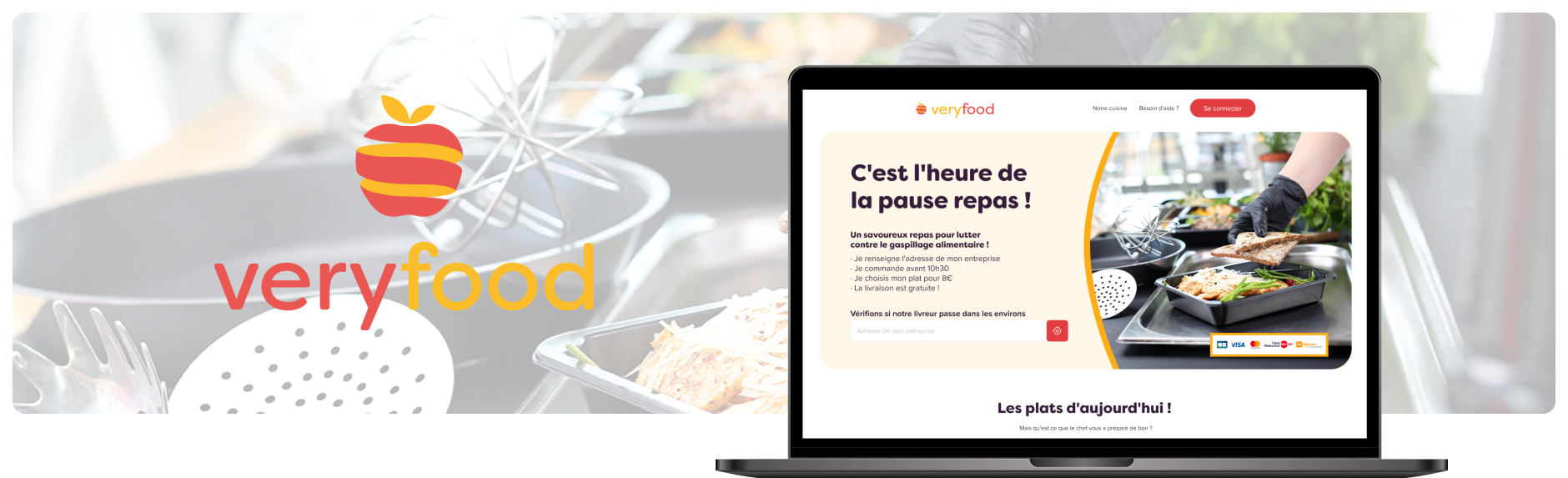 Bandeau de présentation du projet Veryfood