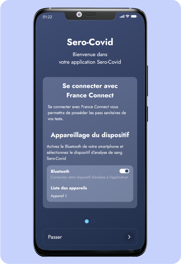 Image l'app mobile de l'écran de location du planche 